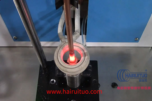 高频焊接机对铜管进行焊接试验