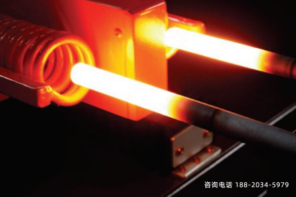 铁杆热处理采用感应加中频炉的热淬火表面强化